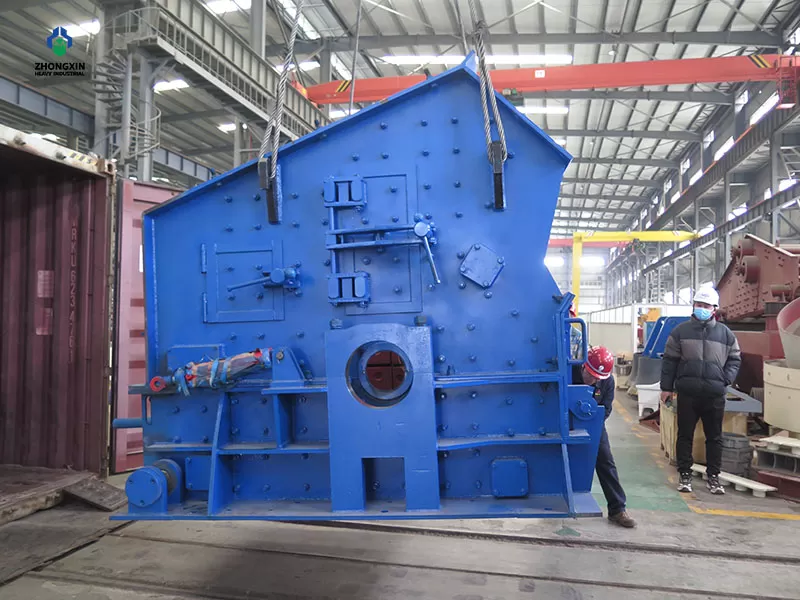 PF impact crusher being shipped from factory for limestone crushing plant