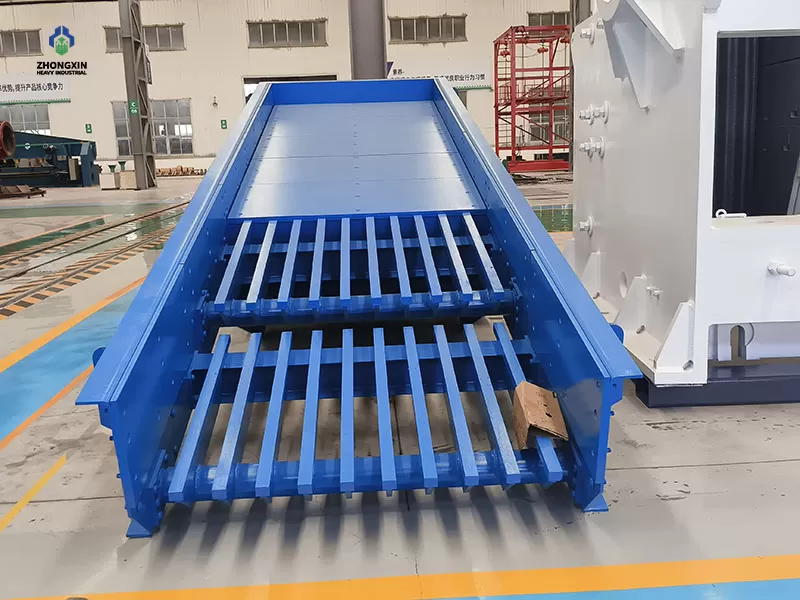 Heavy-duty vibrating feeder screen equipment manufactured for mining, quarry and aggregate processing systems