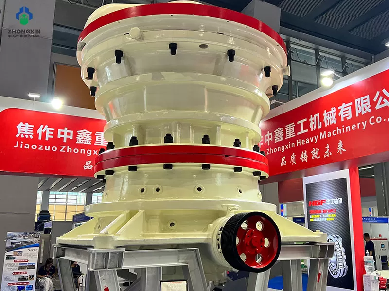 Industrial gyratory rock crusher produced with advanced technology for primary crushing operations