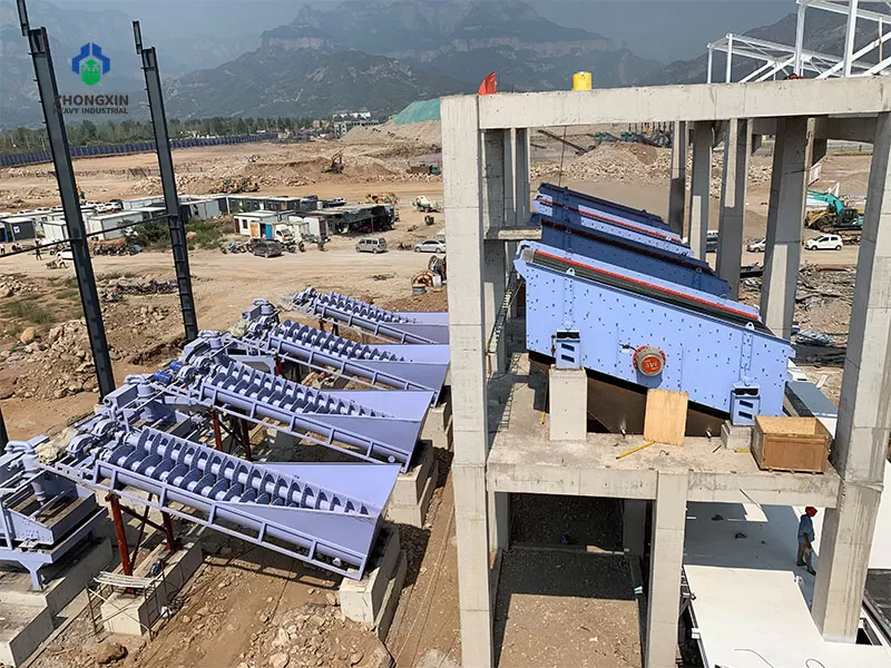 Spiral Classifier processing ore slurry with stable performance