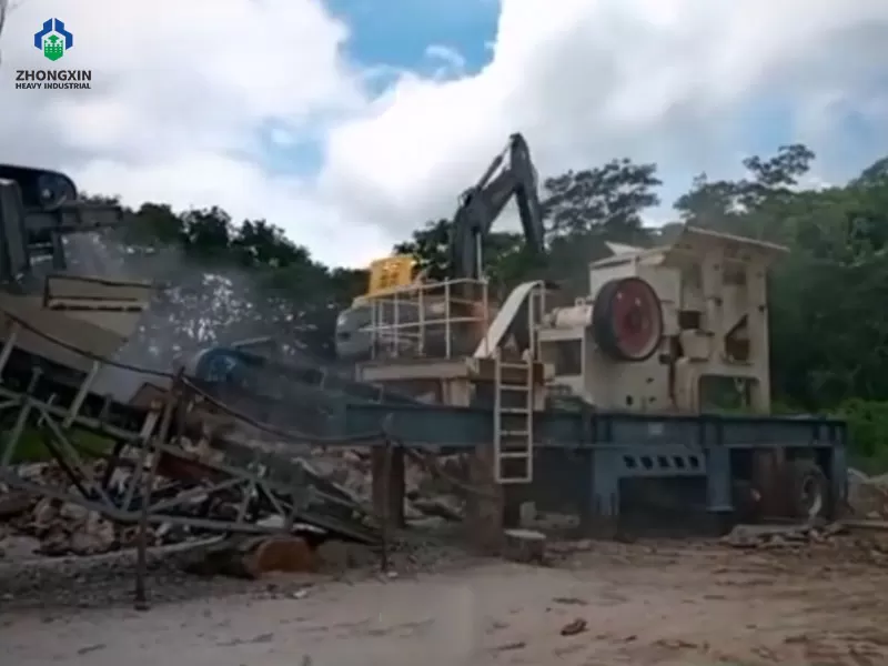 Nhà máy nghiền hàm di động