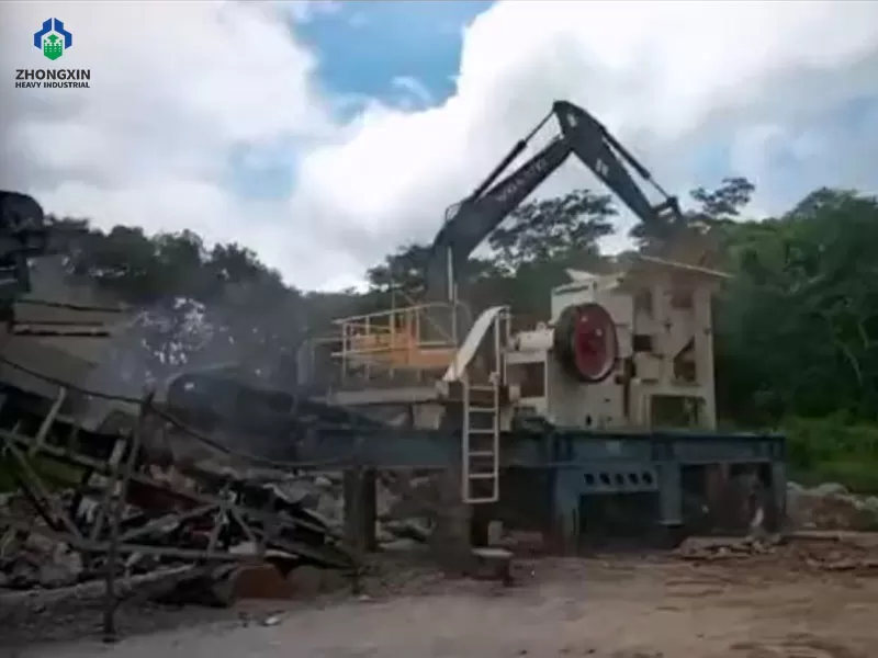 Nhà máy nghiền hàm di động