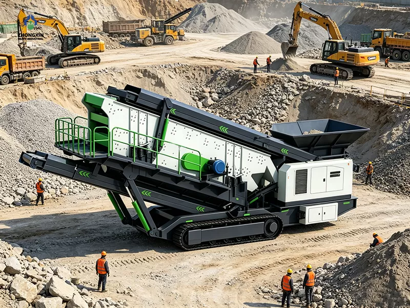 Stasiun Penyaringan dan Penghancuran Berbasis Crawler