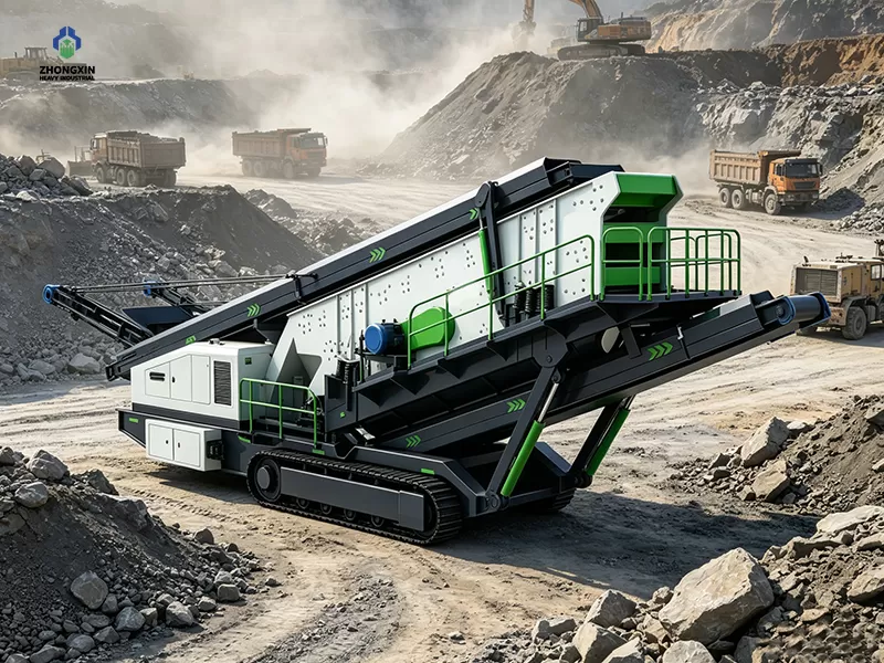 Crawler Screening and Crushing Station