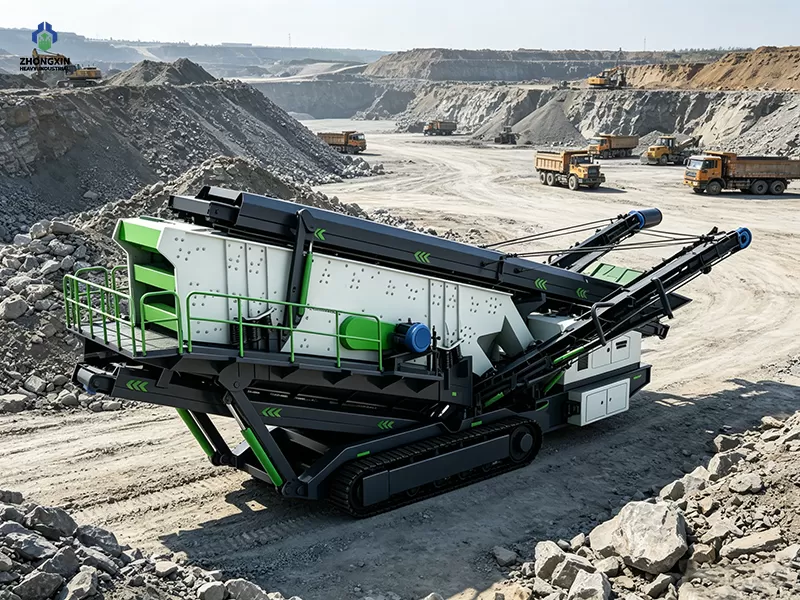 Crawler Screening and Crushing Station