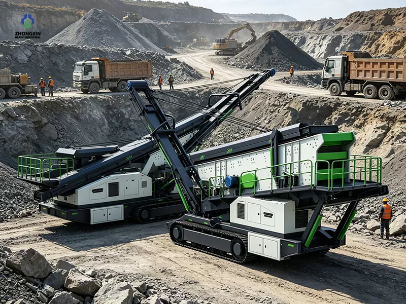 Crawler Screening and Crushing Station