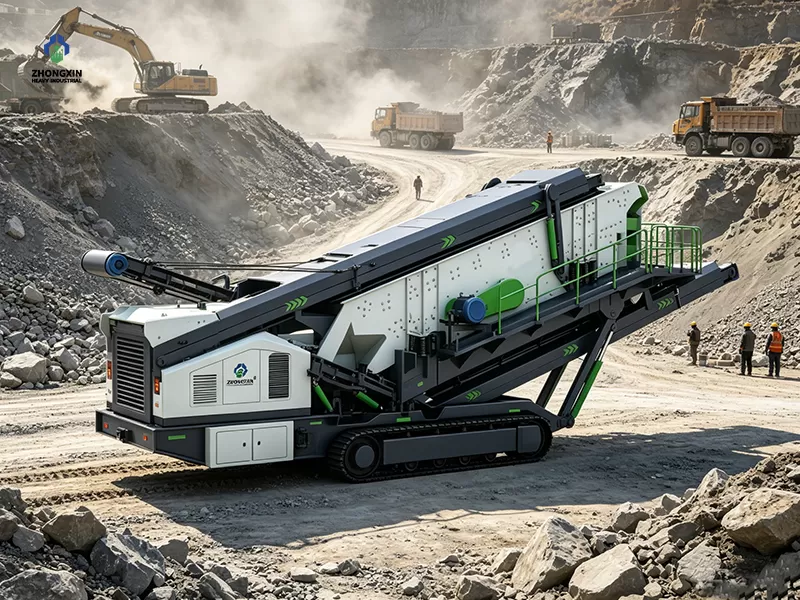Crawler Screening and Crushing Station