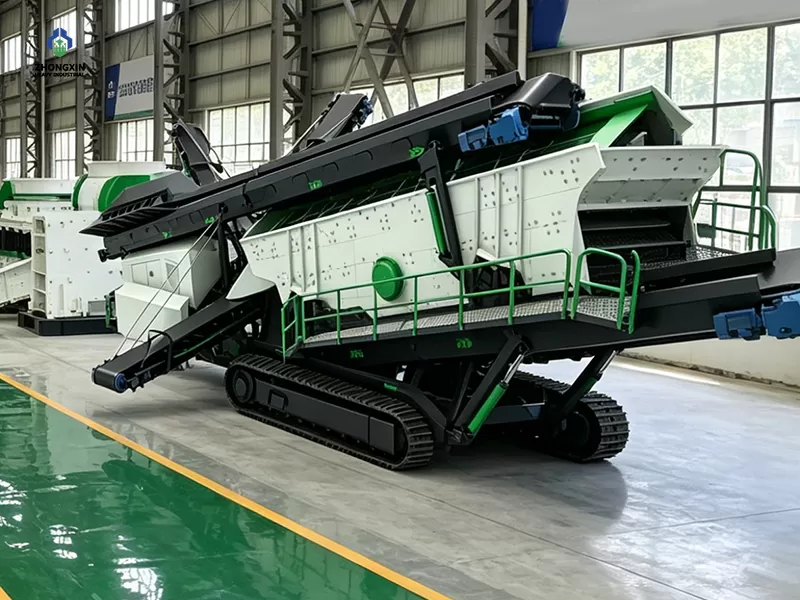 Stasiun Penyaringan dan Penghancuran Berbasis Crawler