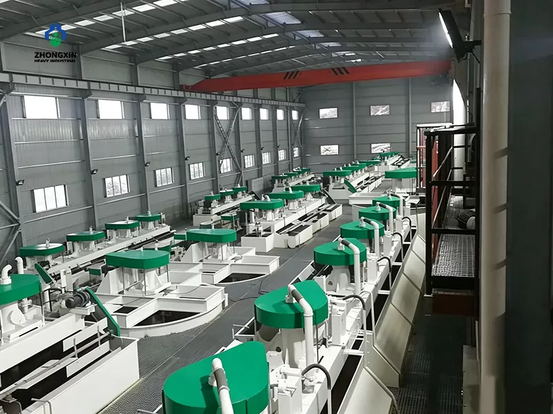 Flotation equipment installation site in ore beneficiation production plant