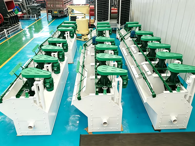 Flotation machine production workshop at professional mineral processing equipment factory
