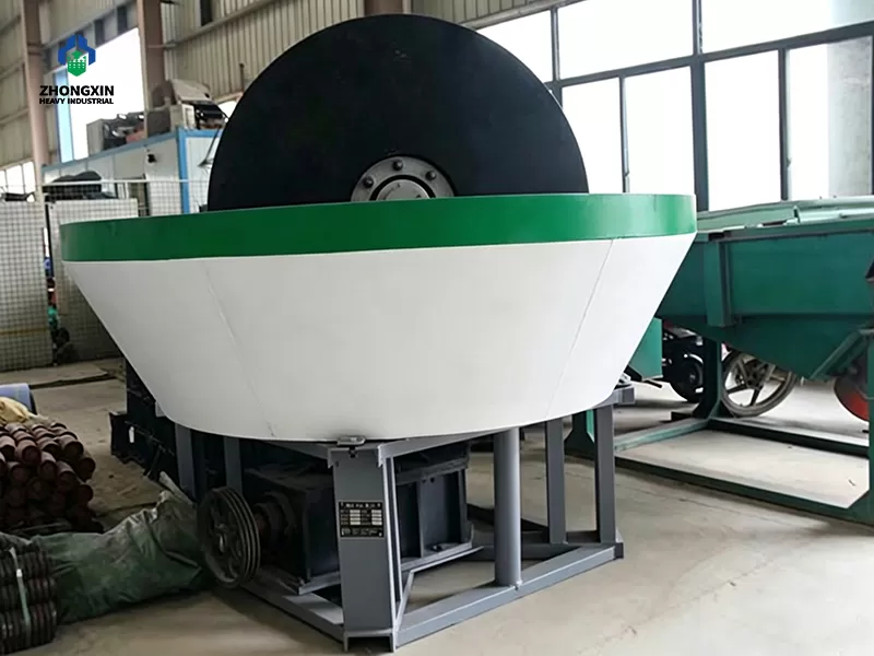 Gold Wet Pan Mill factory display before quality inspection