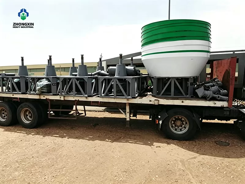 Wet Pan Mill prepared for overseas shipment with secure export packaging