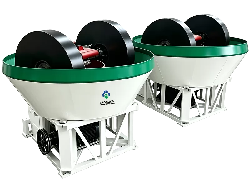 Factory-built Wet Pan Mill designed for gold beneficiation projects