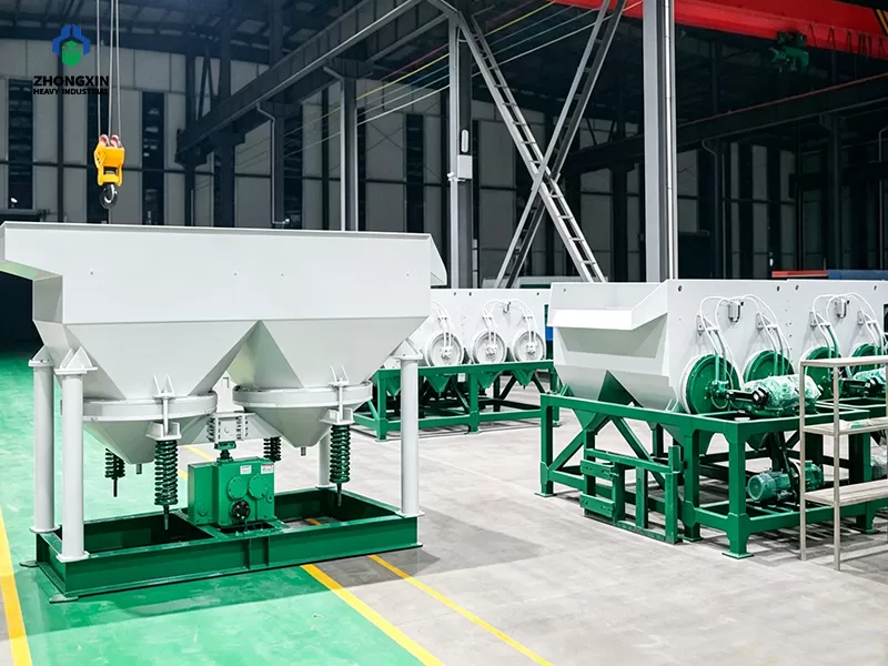 Mineral processing Jig Concentrator completed in equipment manufacturing workshop