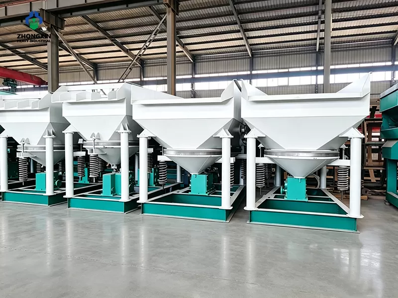 Heavy duty Jig Concentrator machine in production area of mineral processing factory