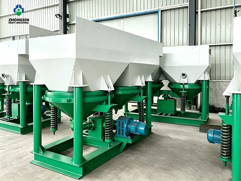 Complete Jig Concentrator system assembled in mineral equipment factory
