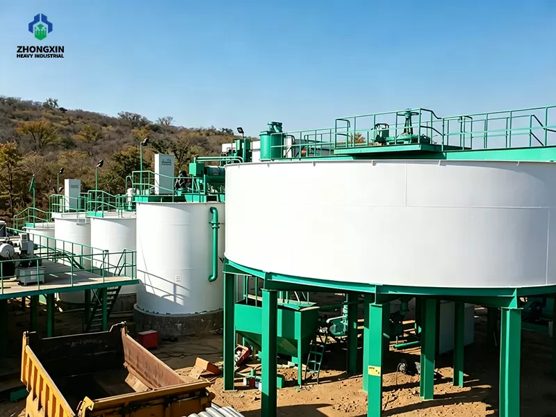 Plant-wide water recycling and zero-emission system driven by high-efficiency mineral thickener