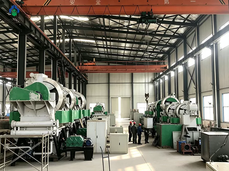 Side profile of industrial high intensity magnetic separator
