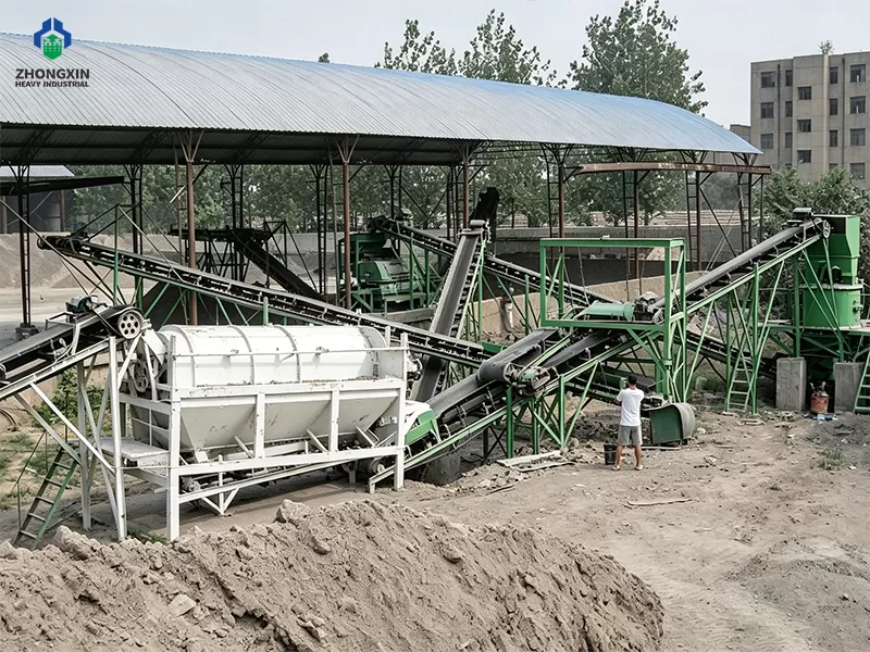 Stainless steel wet drum magnetic separator with variable speed drive motor
