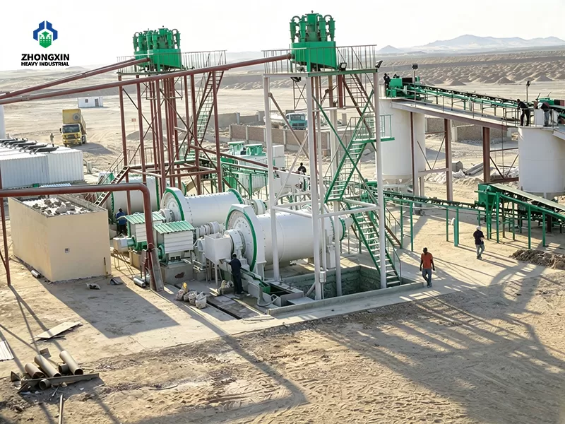Heavy-duty industrial ball mill for fine gold ore grinding and monomer liberation