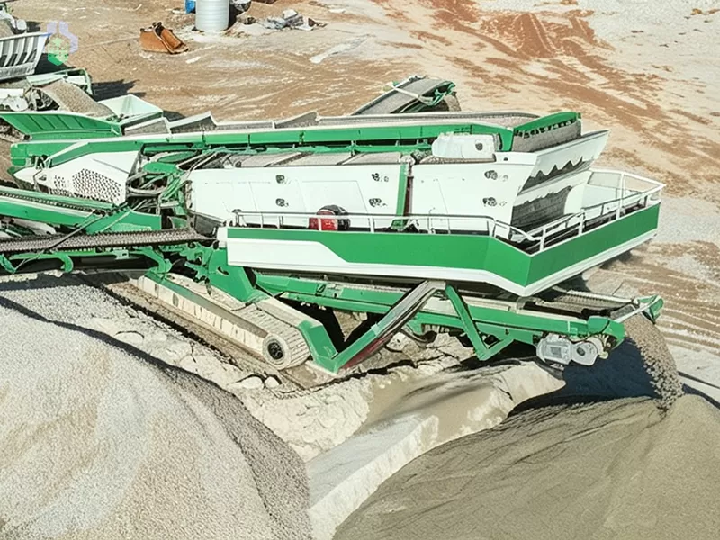 vibrating feeder feeding raw granite material into primary jaw crusher