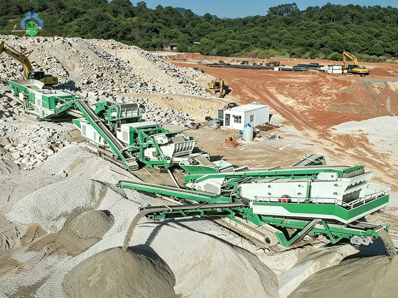 100-120 TPH Mobile Granite Crushing Plant in East Timor