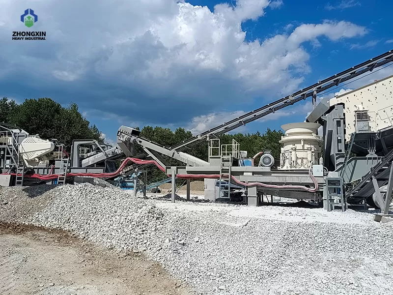 Mobile Crushing Plant Case Study: Wheel-Mounted Jaw & XHP Multi-Cylinder Cone Crusher Line