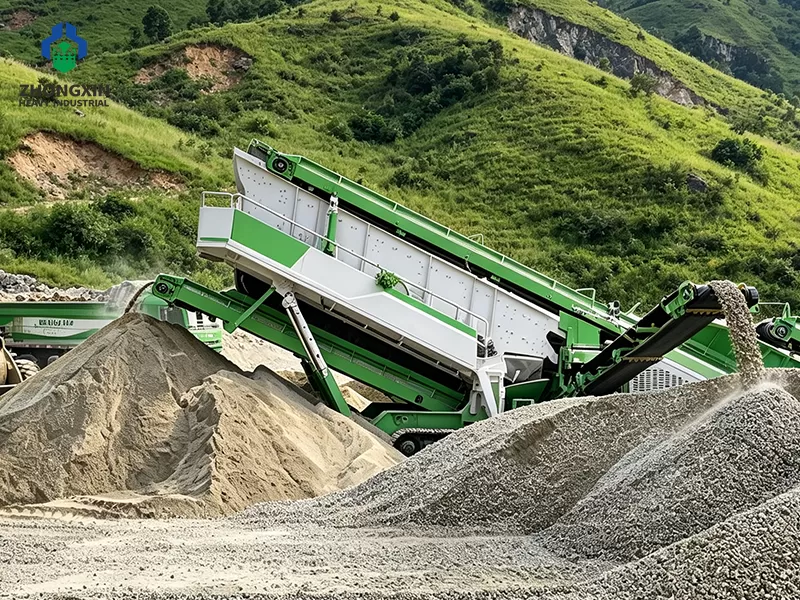 Secondary mobile cone crusher delivering uniform aggregate particle shape and consistent sizing