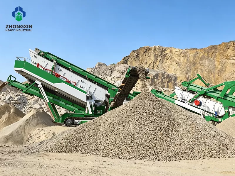 Secondary mobile cone crusher shaping hard stone into high-quality cubical aggregate