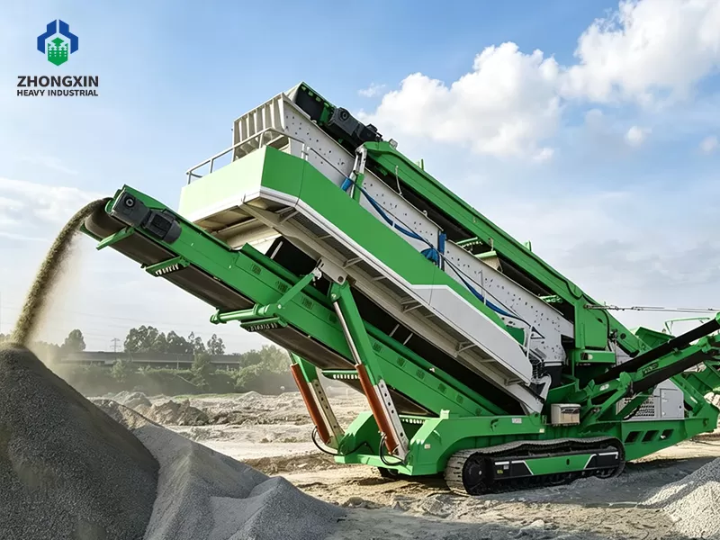 Secondary mobile cone crusher delivering uniform 0-20mm particle reduction for chemical leaching