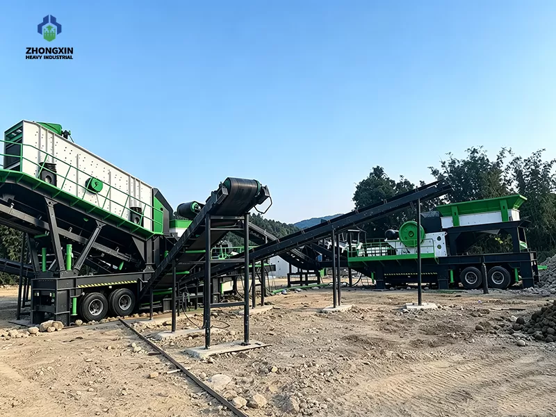 200 TPH Granite Mobile Crushing Production Line (Wheel-Mounted)