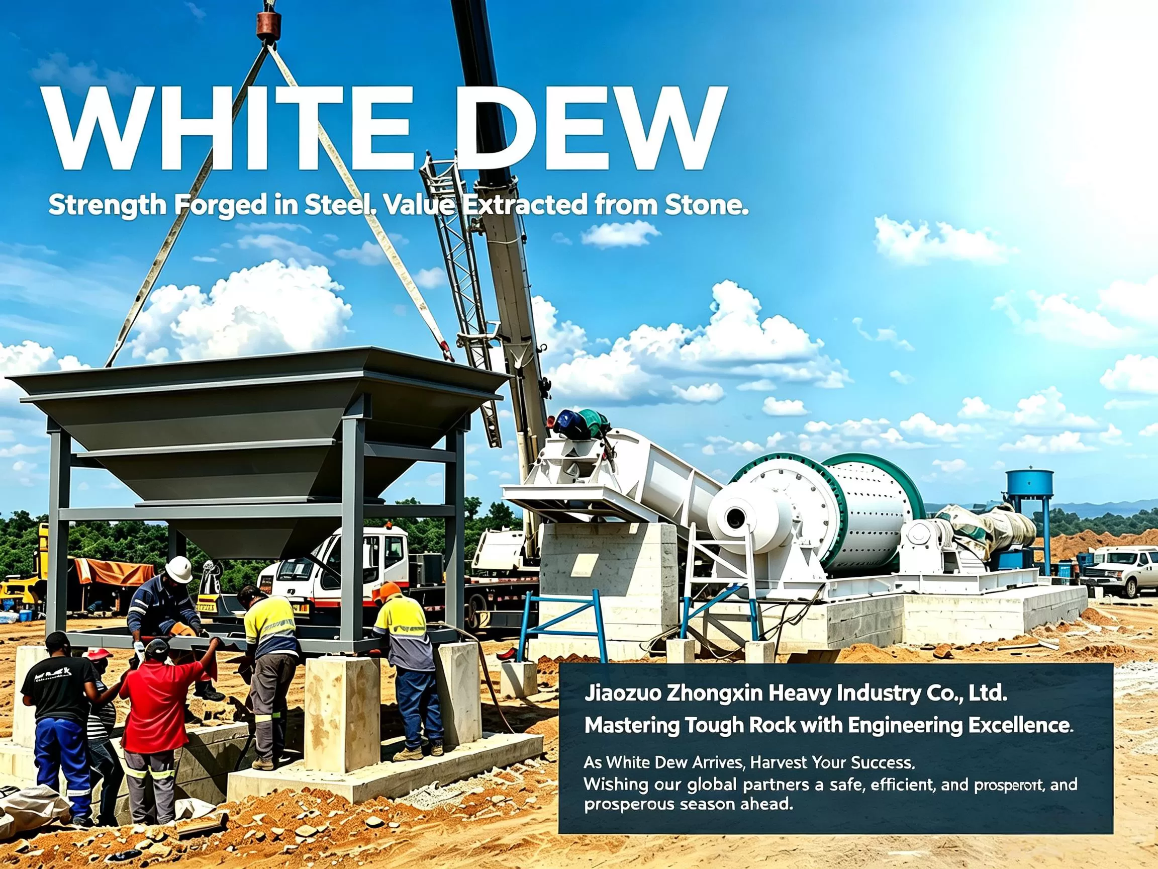 Jiaozuo Zhongxin Heavy Industry Welcomes White Dew Season with Advanced Crushing and Screening Engineering Solutions