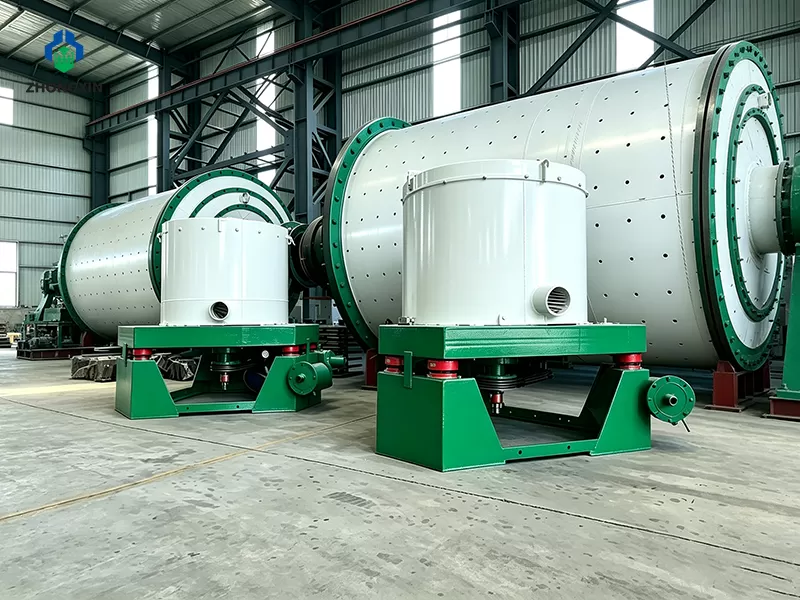 High-G centrifugal gold separators arranged in the mineral processing equipment manufacturing plant