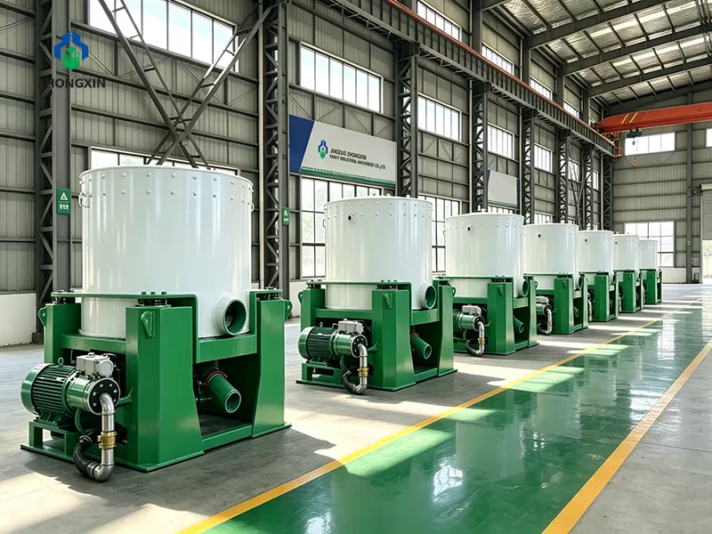 Jiaozuo Zhongxin Heavy Industry heavy-duty centrifugal gold concentrator manufacturing workshop