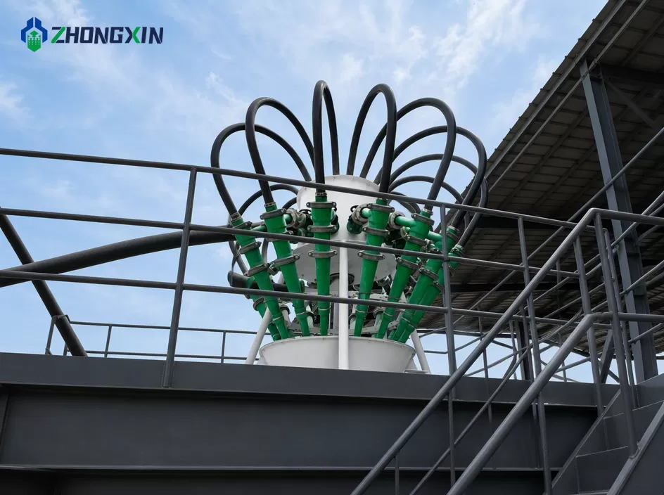 Mineral processing plant floor highlighting high-performance hydrocyclone separators in action.