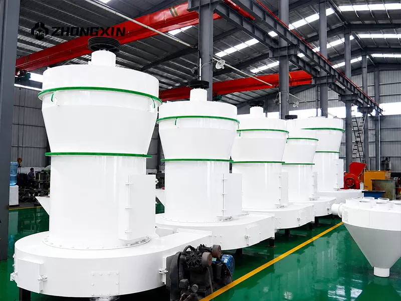 Dust collector with filter bags keeping the grinding mill area clean