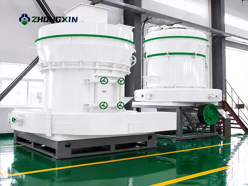 MTM European grinding mill main unit with the classifier mounted on top