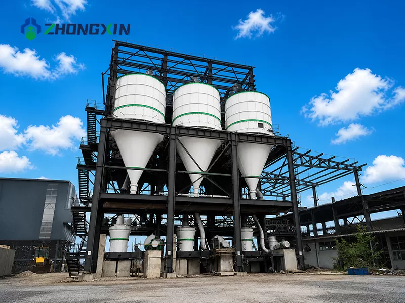 Complete industrial grinding production line featuring LM series vertical roller mill