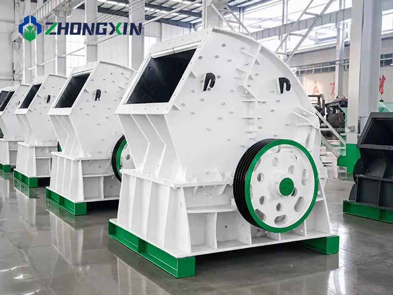 PCZ heavy hammer crusher unit showcasing compact footprint replacing jaw and impact crushers