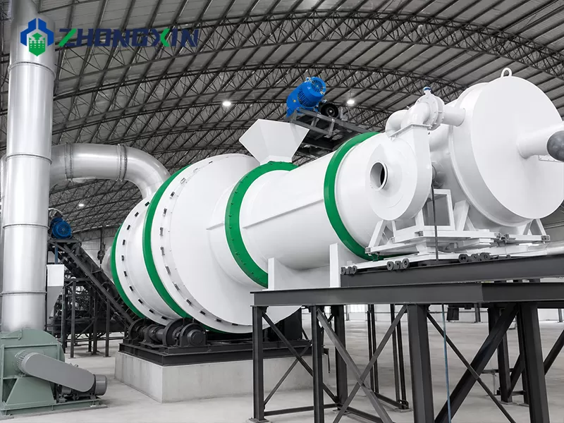 Three-cylinder dryer drum section before assembly