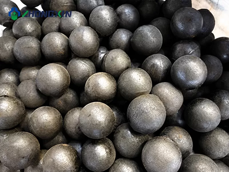 High-hardness forged steel grinding balls for dry ball mill ore processing