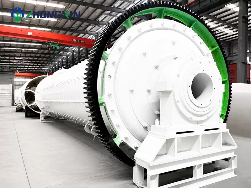High-precision transmission ring gear and discharge end of dry ball mill