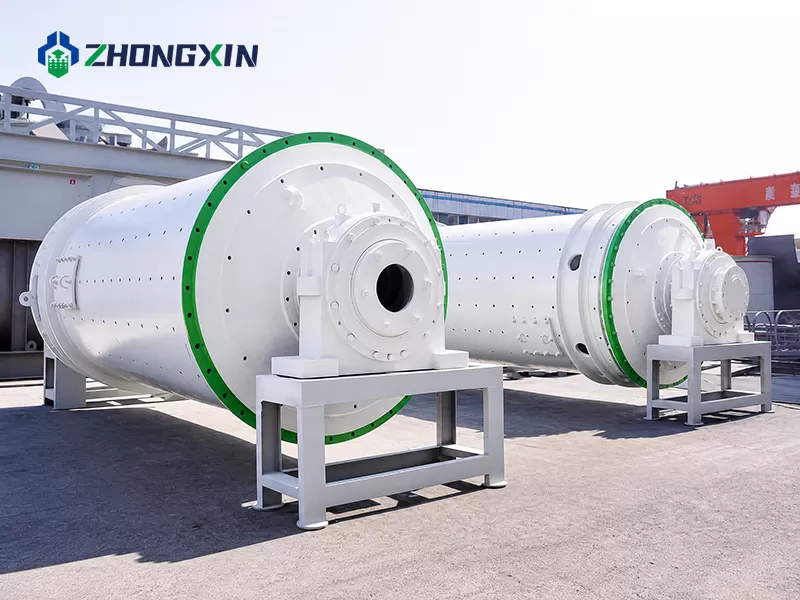 Multiple industrial dry ball mills ready for delivery in factory
