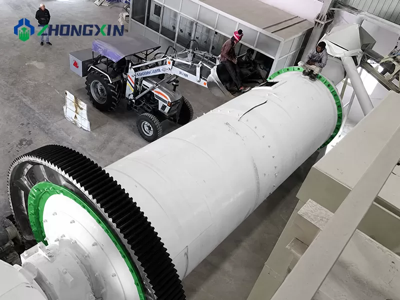 High-purity ceramic ball mill cylinder structure inside the manufacturing workshop - Zhongxin Heavy Industry