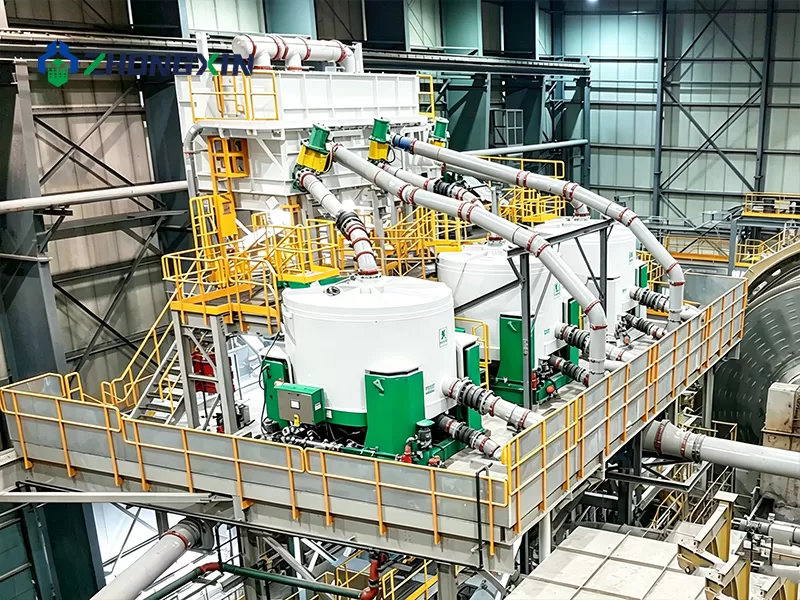 Mining site installation of Zhongxin centrifugal gold concentrator for tailings recovery