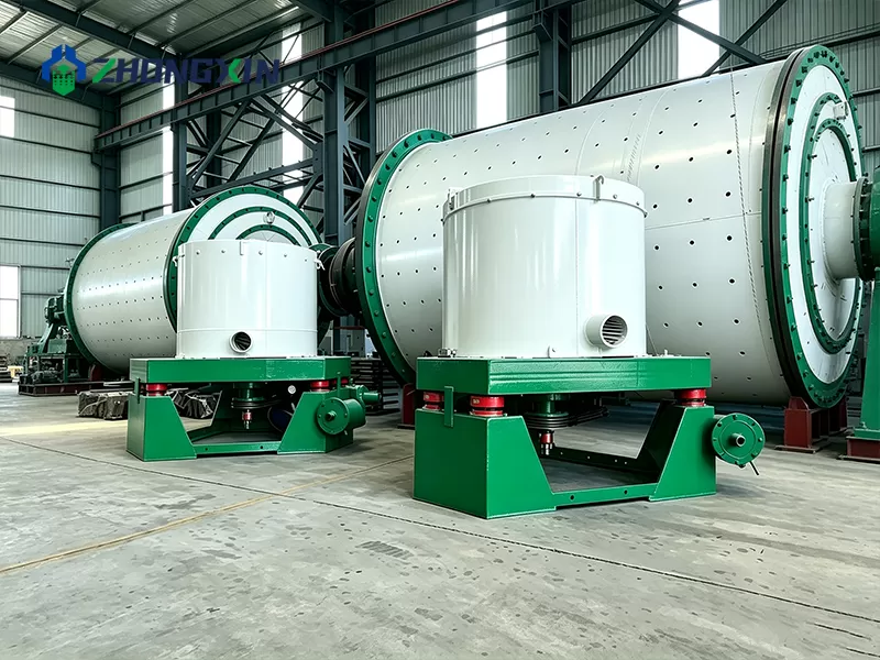 High-G centrifugal gold separators arranged in the mineral processing equipment manufacturing plant