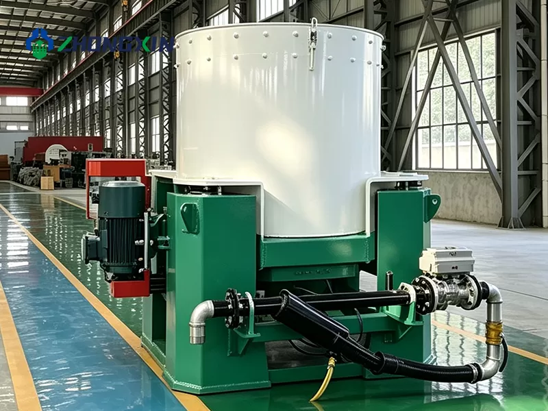 Knelson-type centrifugal gravity gold concentrators assembled in Zhongxin Heavy Industry factory