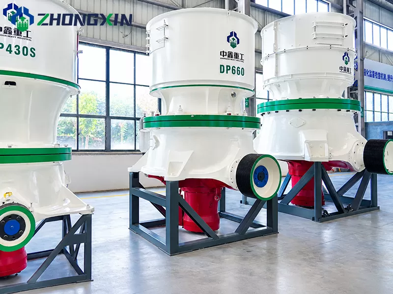 Front view of DP hydraulic single cylinder cone crusher