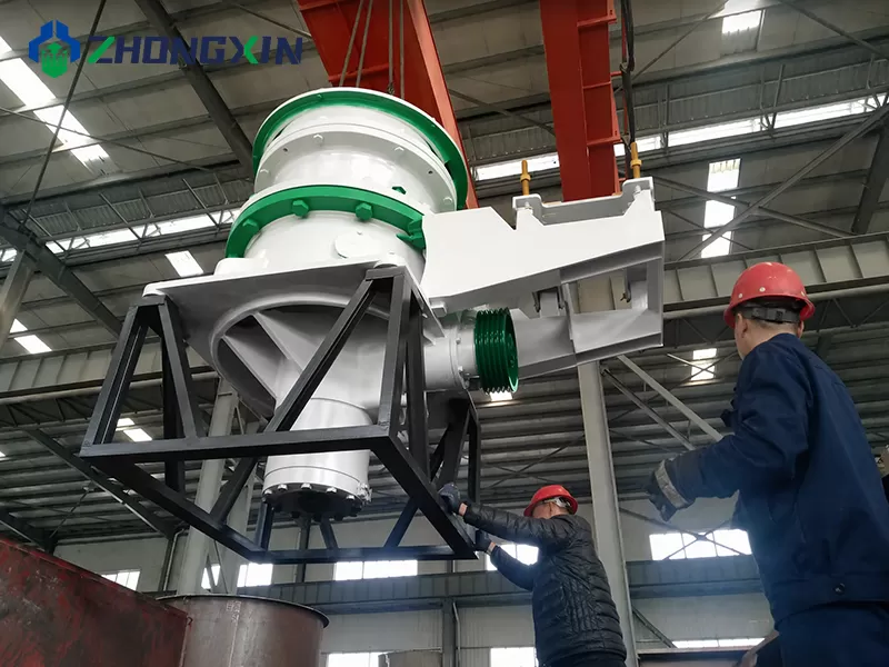 Lifting and assembly of DP series single cylinder cone crusher