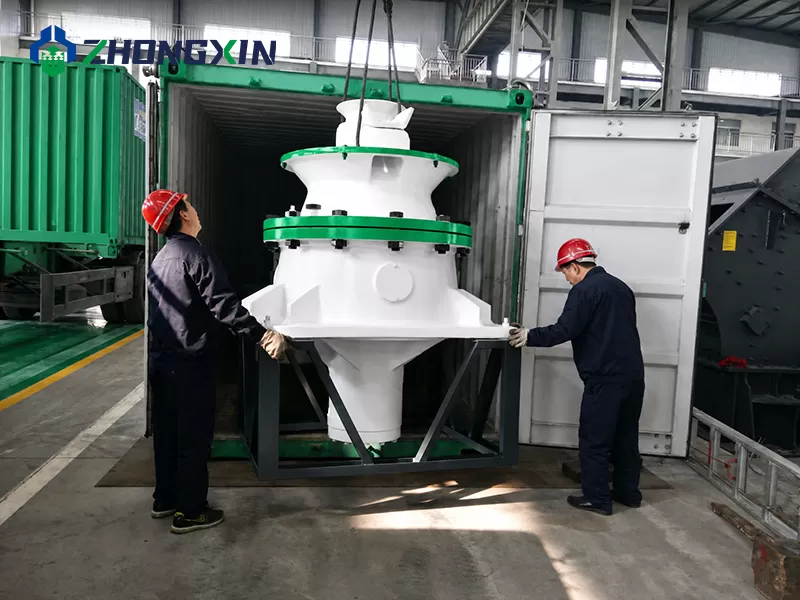 Container loading of DP single cylinder cone crusher for export